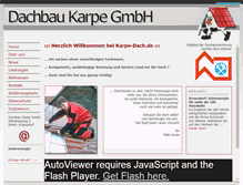 Tablet Screenshot of karpe-dach.de